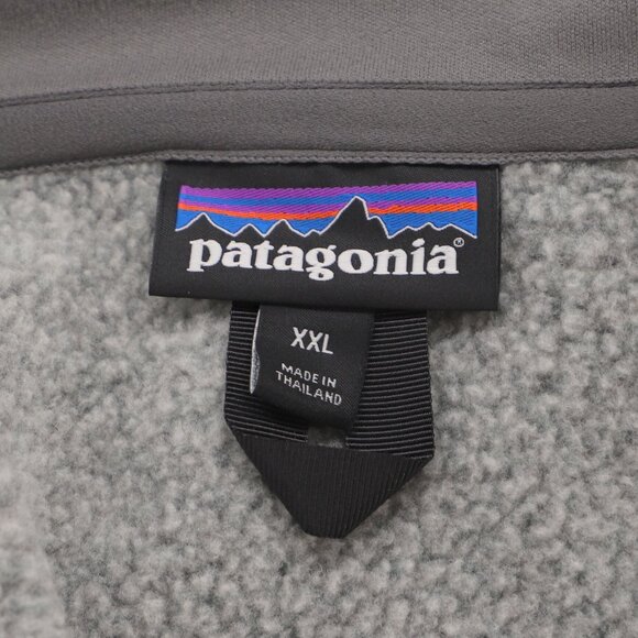 PATAGONIA Men's Better Sweater 1/4 Zip Fleece Interior Stonewash Gray Size XXL - Picture 6 of 9